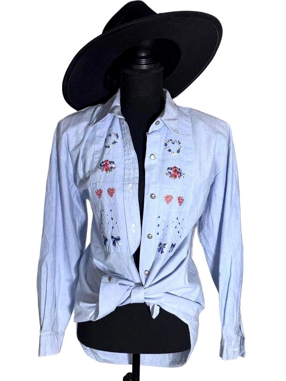 Woman's 1990’s Capacity Shirt-100% Cotton, Size PL